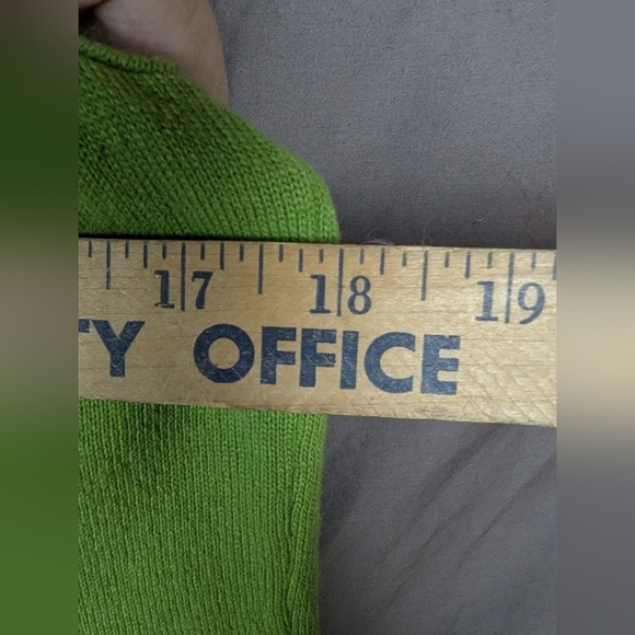 Talbot's size small lime green sweater - Picture 8 of 10
